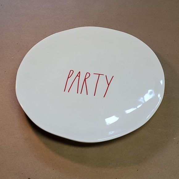 Rae Dunn 10"  "PARTY" Plates Set of 4 - Picture 8 of 8